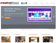 Tablet Screenshot of creativevisionlv.com